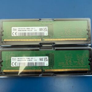 8GB (2x4gb) DDR4-3200 DIMM Hynix HMA851U6DJR6N-XN Desktop Memory RAM