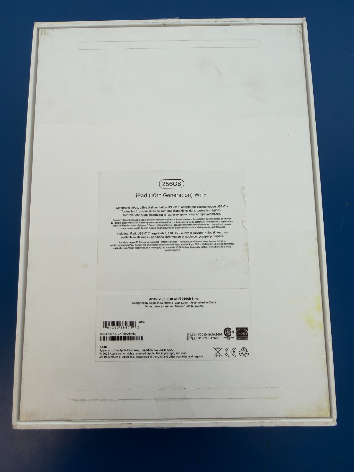 Apple iPad 10.9" (10th Gen) 256GB WiFi Silver MPQ83VC/A - Image 3