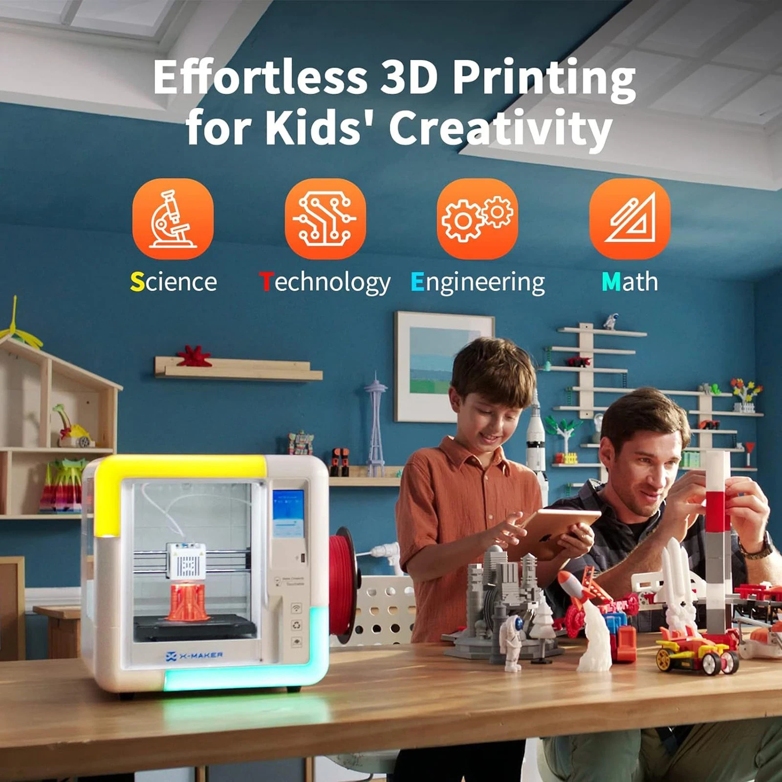 X-MAKER 3D Printer Smart One-Key Printing Wi-Fi Printing High Precision J3M8 - Image 3
