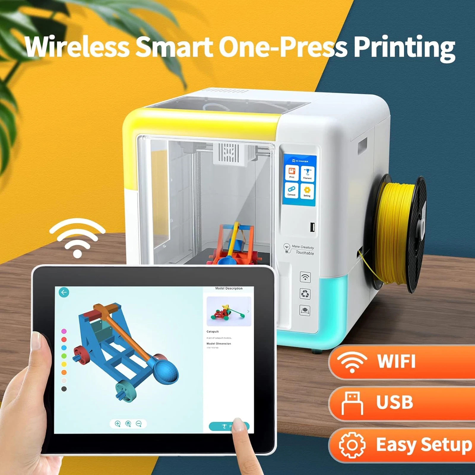 X-MAKER 3D Printer Smart One-Key Printing Wi-Fi Printing High Precision J3M8 - Image 4