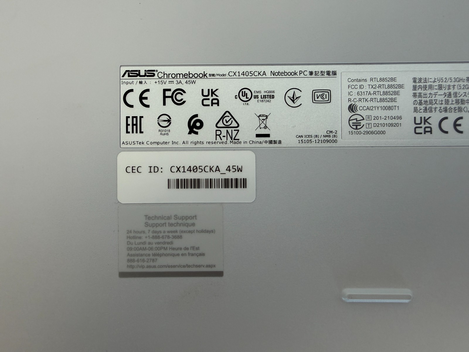 ASUS Chromebook CX1405CKA-BS01-CB 14" N4500 4GB DDR4 64GB eMMC Chrome OS - Image 10