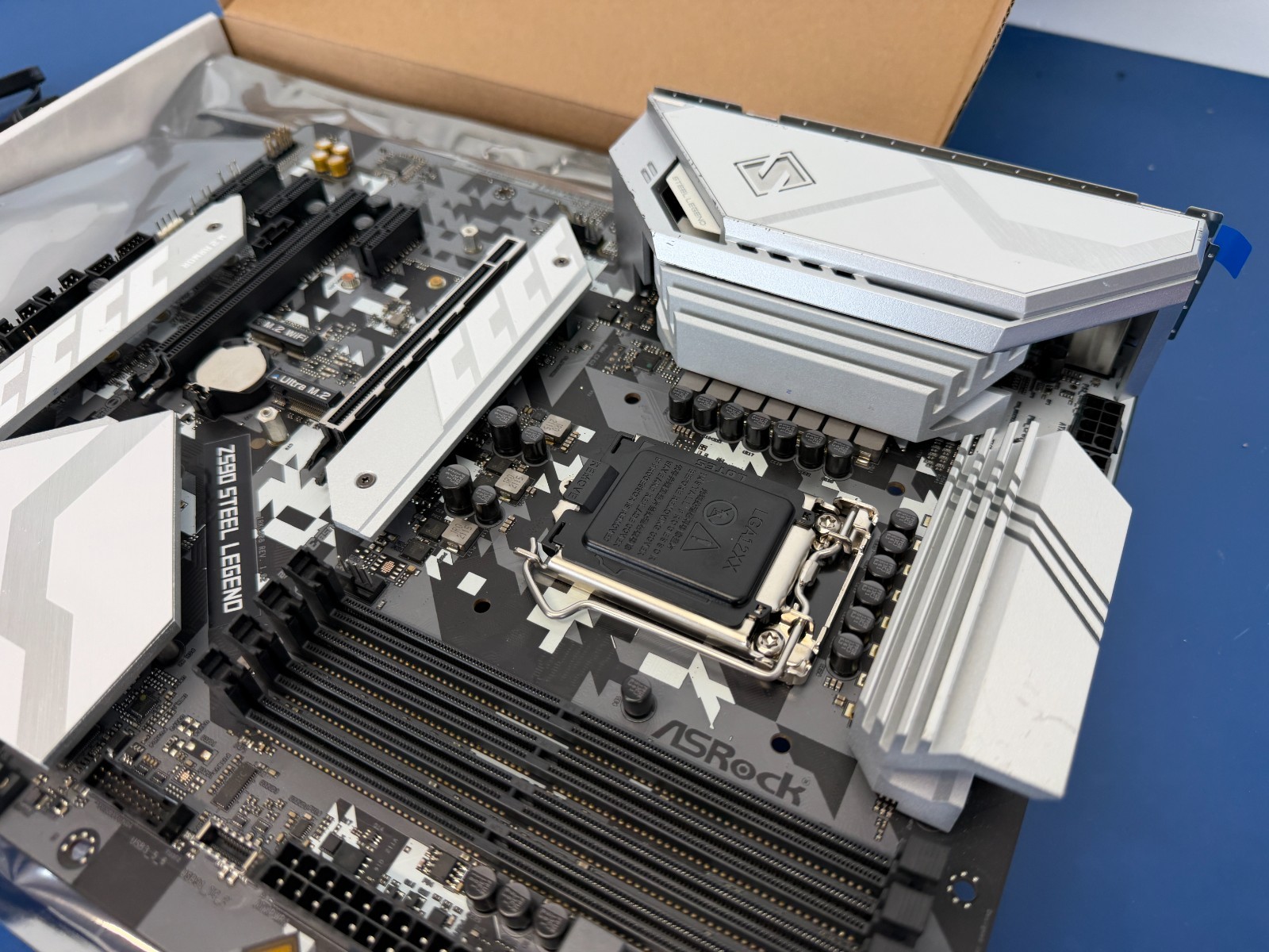 *READ*ASRock Z590 Steel Legend Motherboard ATX Intel Z590 LGA1200 DDR4 SATA3 M.2 - Image 7