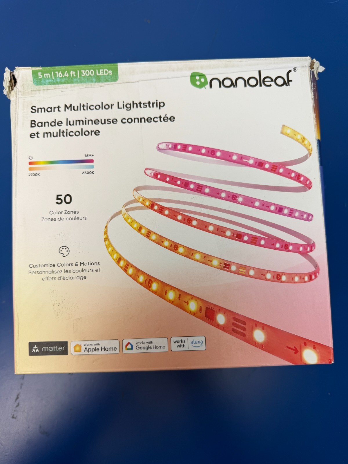 Nanoleaf RGBW Lightstrips with Matter 5m 16.4ft 50 Color Zones Bluetooth & WiFi - Image 2