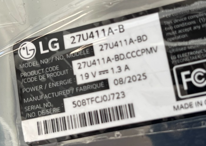 LG 27U411A-B REPLACEMENT MONITOR MAIN BOARD REPAIR - Image 2
