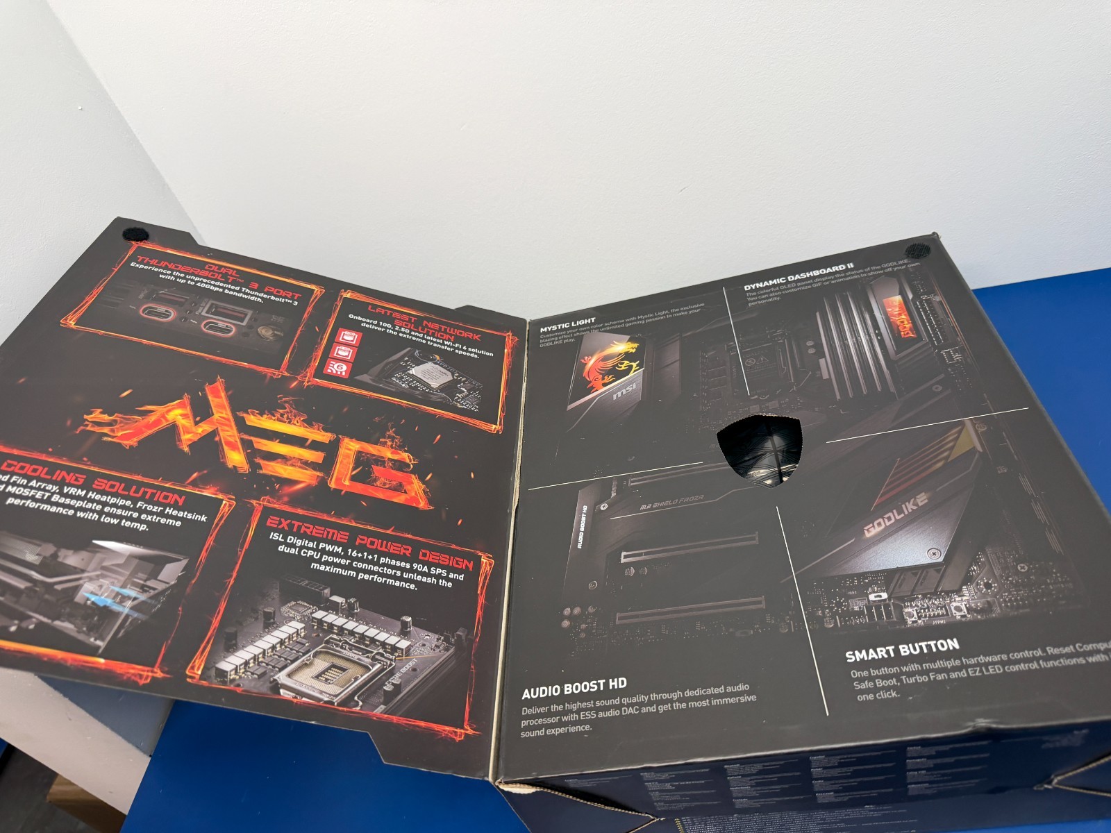 MSI MEG Z490 GODLIKE Motherboard Intel Z490 LGA 1200 DDR4 E-ATX M.2 Core USB 3.2 - Image 2