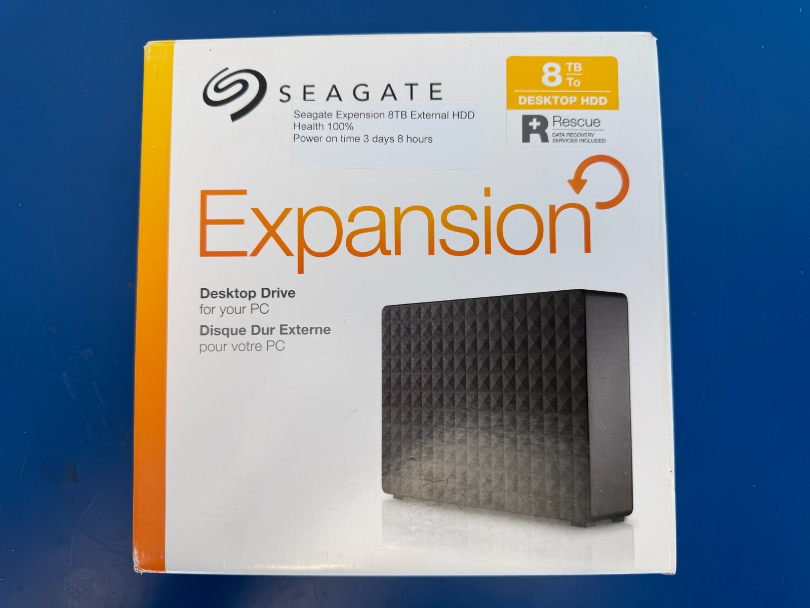 Seagate 8TB External Hard Drive HDD expansion STEB8000100 1TFAP6-500