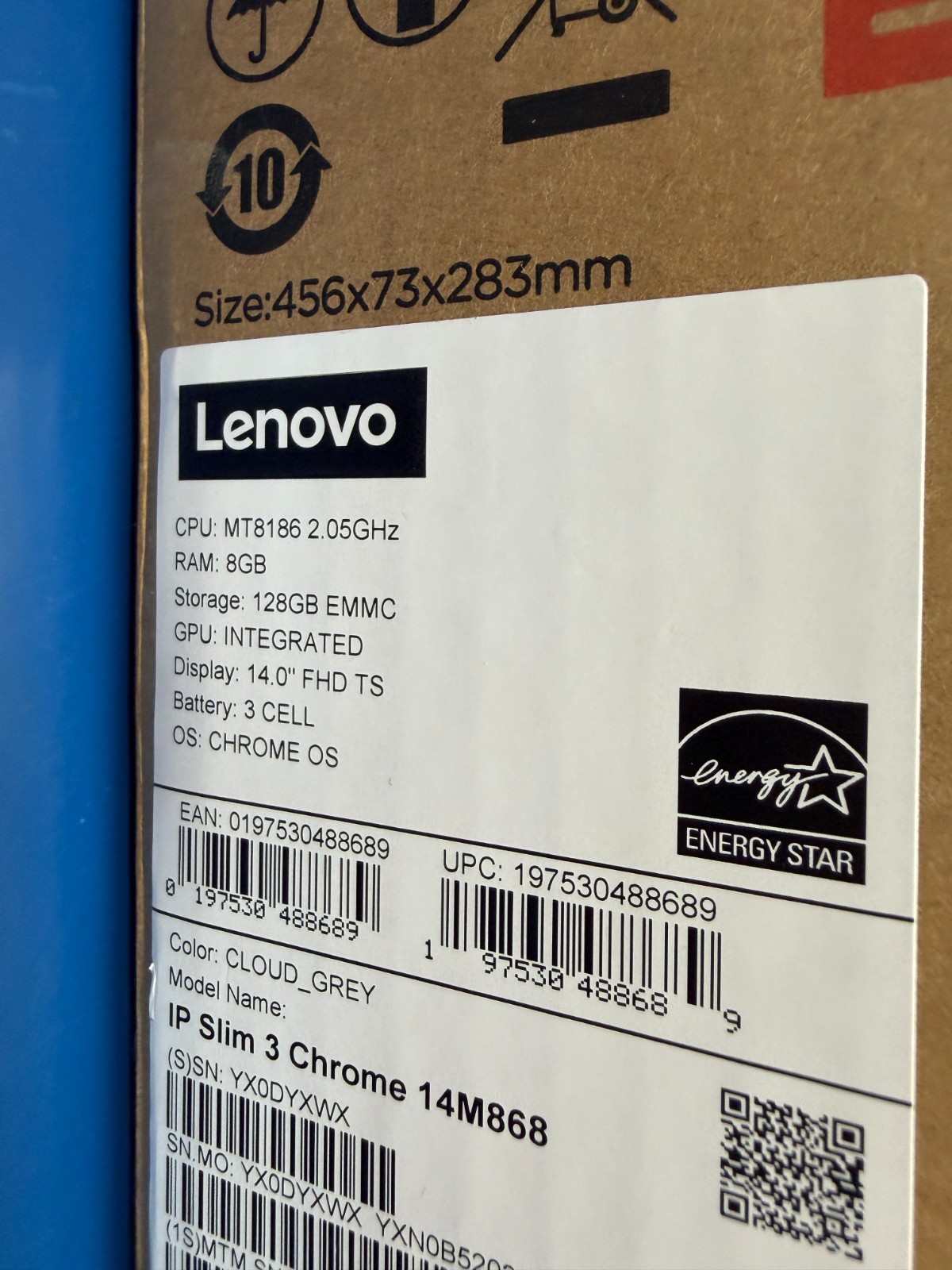 Lenovo IdeaPad Slim 3 Chromebook 14M868 128gb flash 8GB LPDDR4x - Image 4