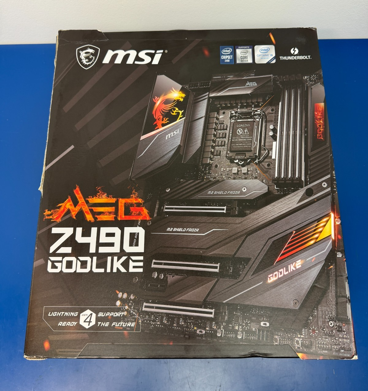 MSI MEG Z490 GODLIKE Motherboard Intel Z490 LGA 1200 DDR4 E-ATX M.2 Core USB 3.2