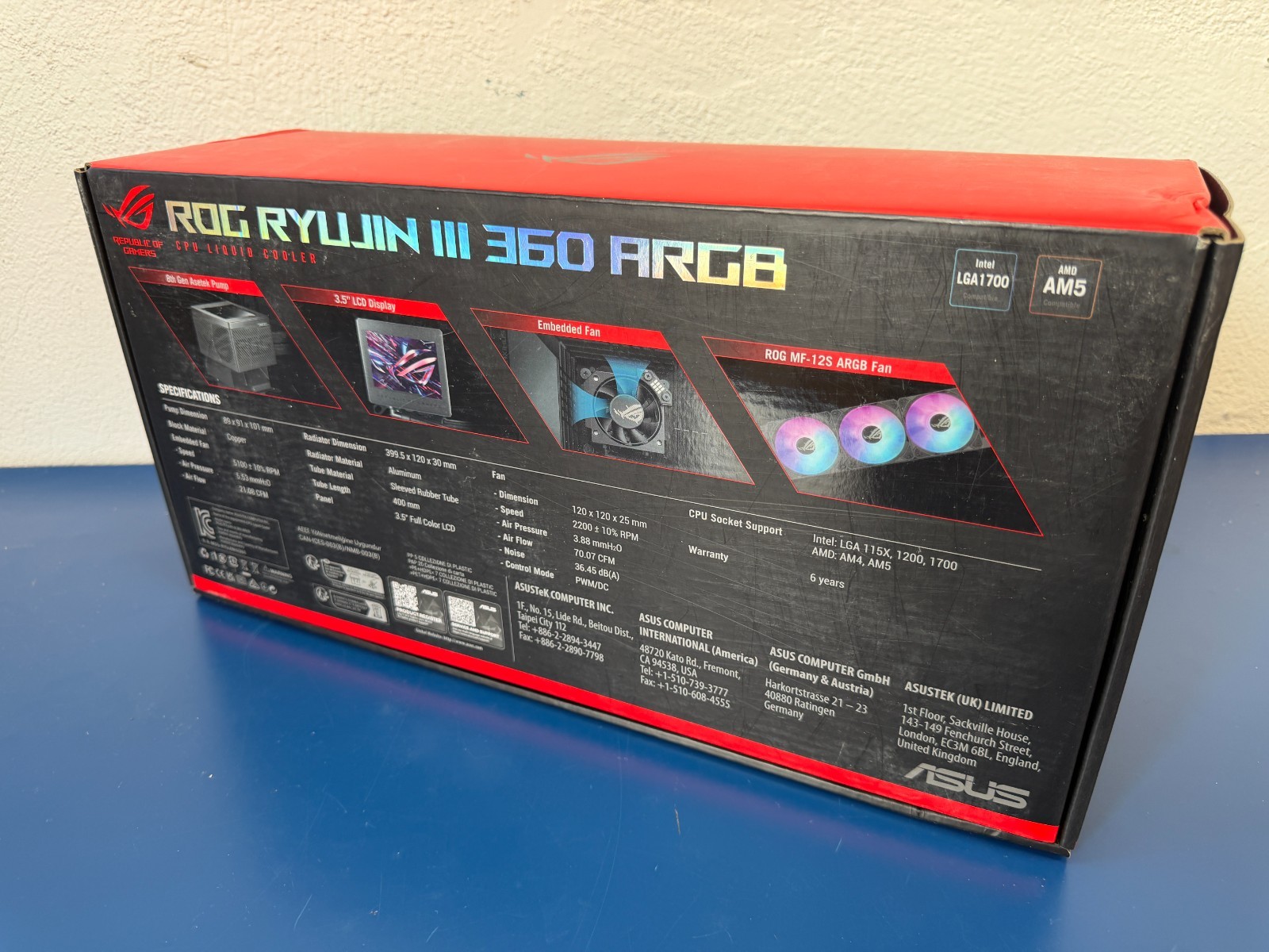Asus ROG Ryujin III 360 ARGB Cooling Fan/Radiator/Water Block/Pump - Image 8