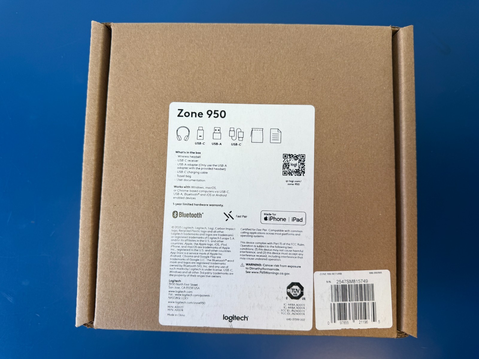 Logitech Zone 950 Premium Noise Canceling Headset with Hybrid ANC - Image 2