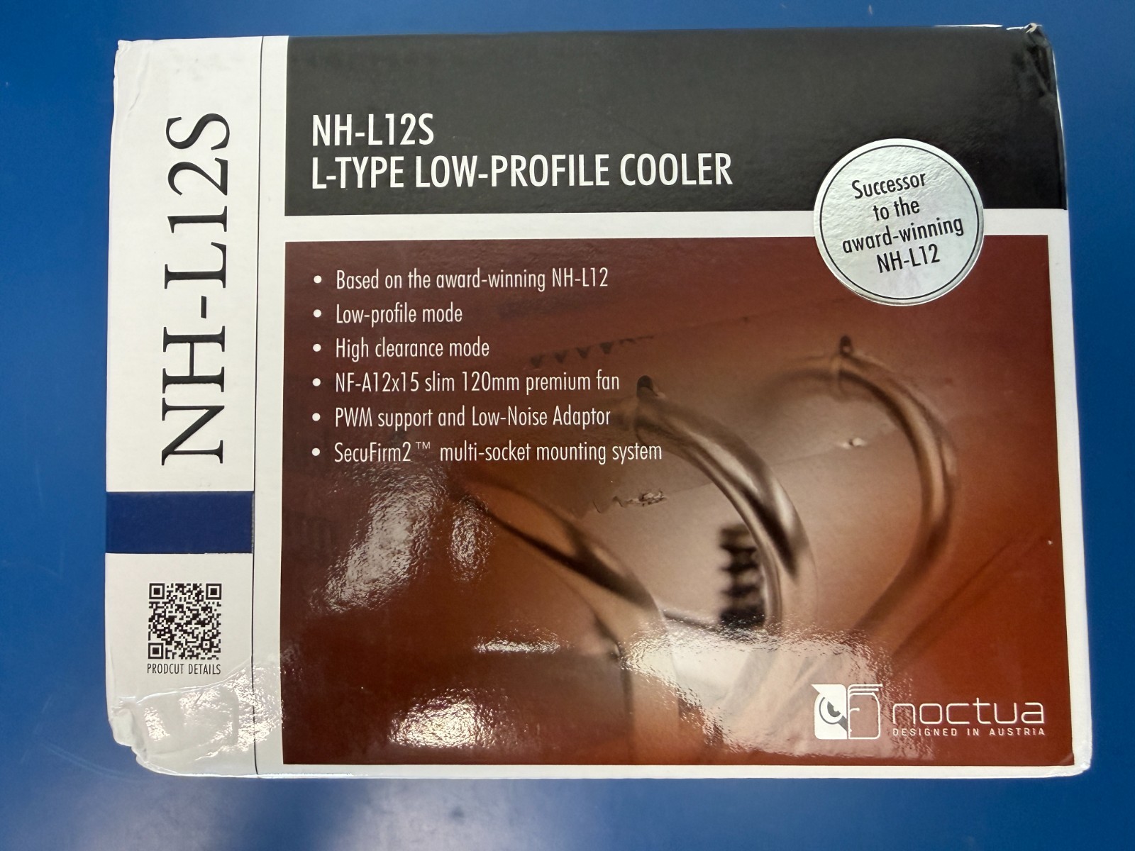 Noctua NH-L12S, Premium Low Profile CPU Cooler with Quiet 120mm PWM Fan brown - Image 4