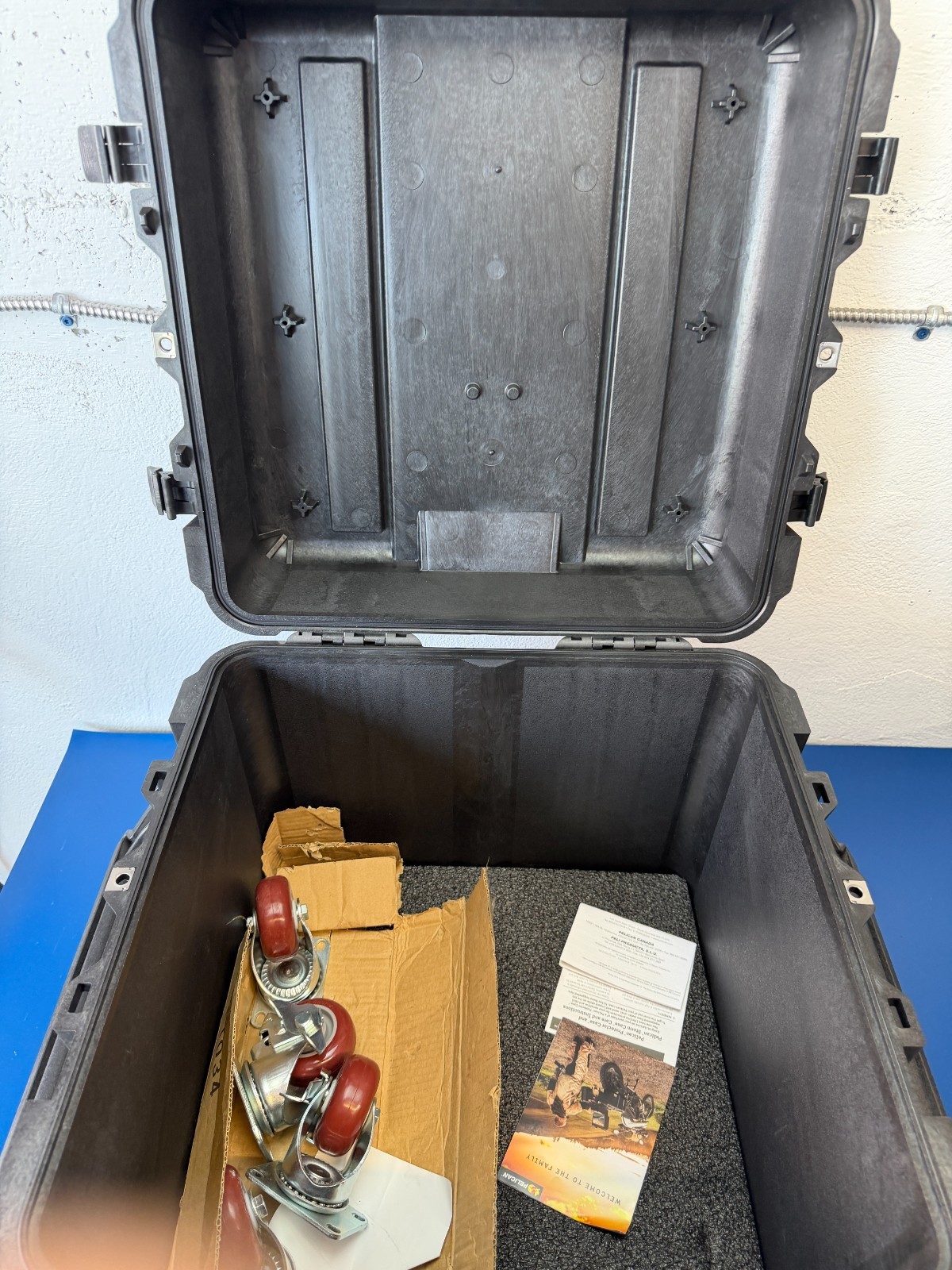 Pelican 0340 Cube Case with Wheels Exterior Dim 20.50" x 20.50" x 19.25" - Black - Image 3
