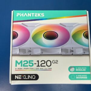 Phanteks M25-120 Gen2, 120mm ARGB High Performance Cooling Fans, Daisy-chain Uni