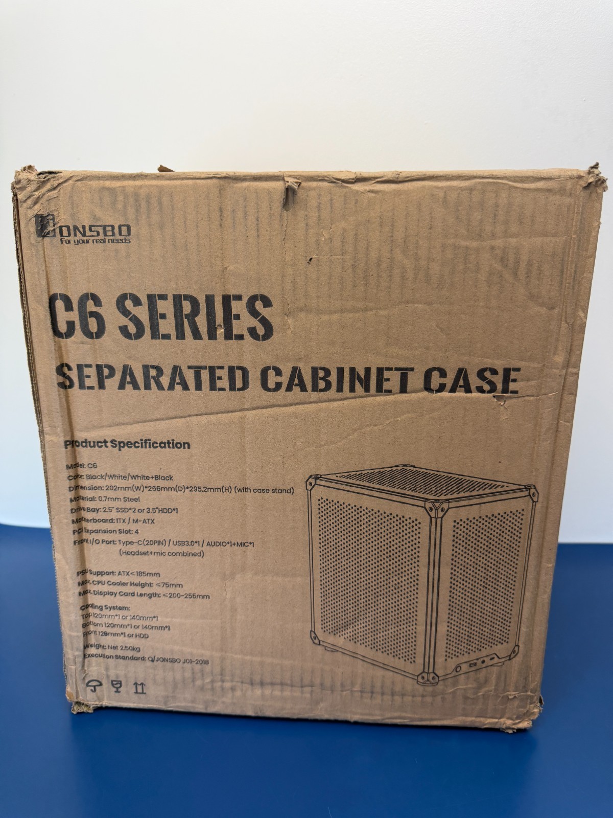 Jonsbo C6 Micro-ATX case - white - Image 4