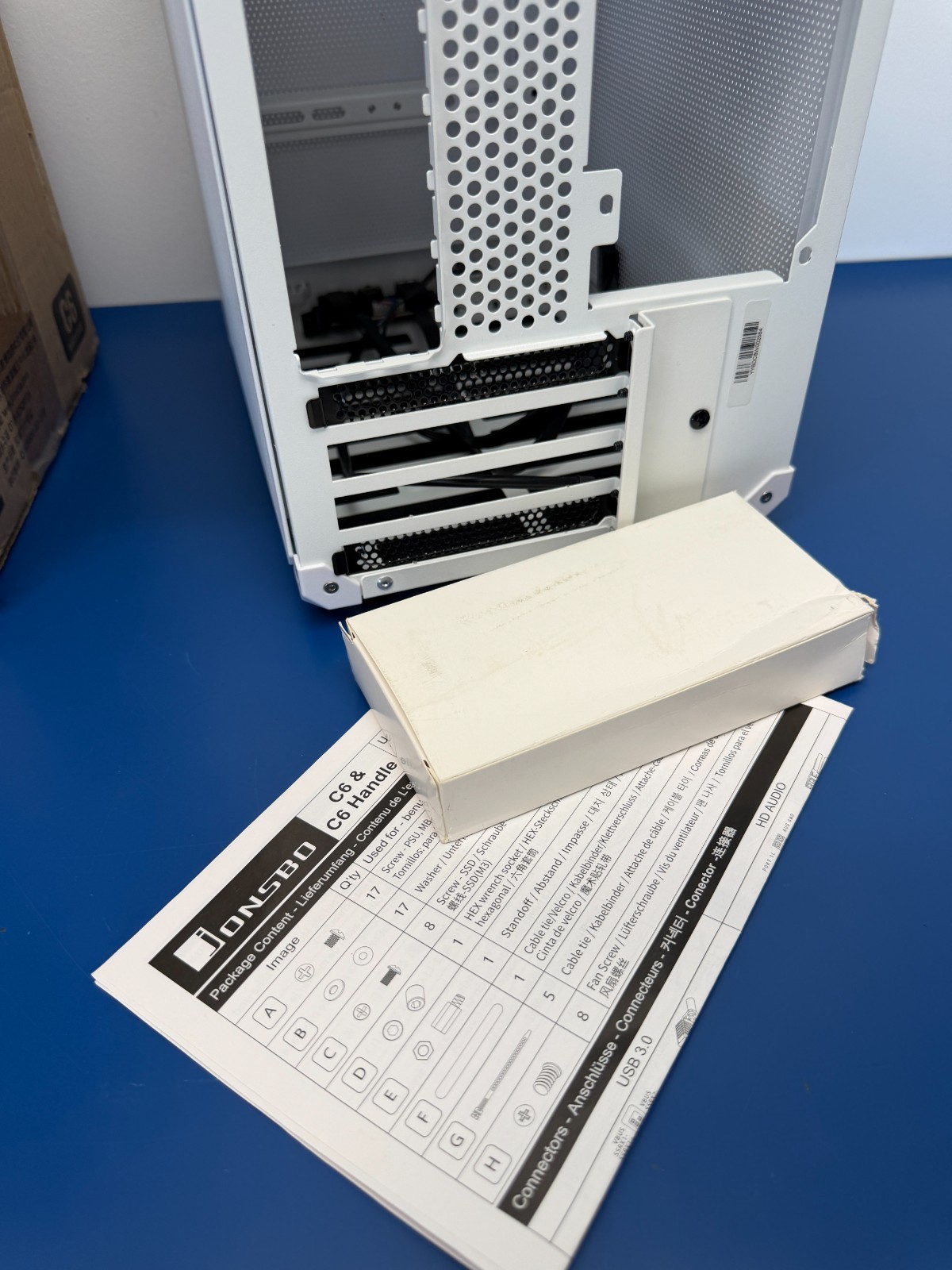 Jonsbo C6 Micro-ATX case - white - Image 6