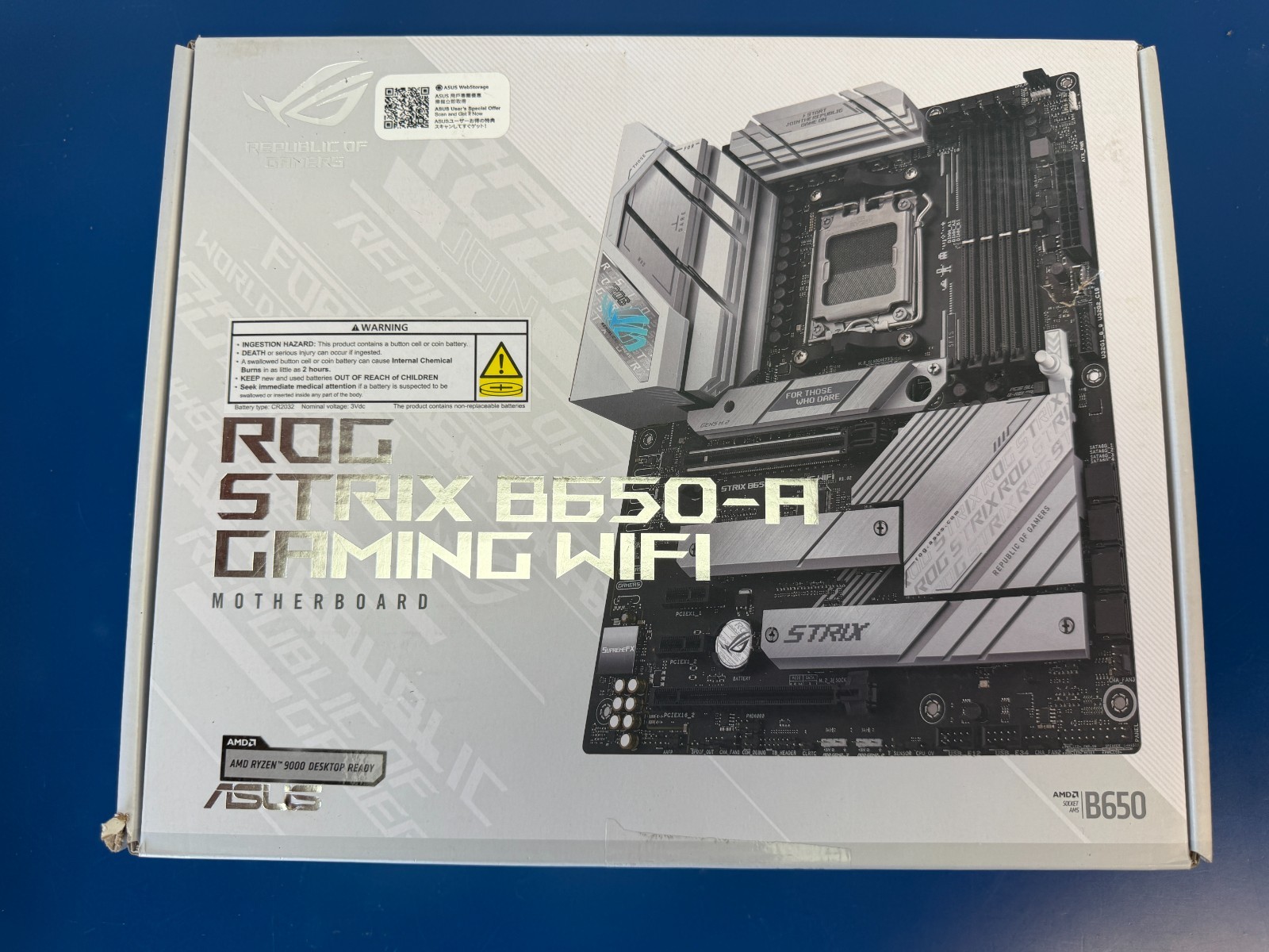 ASUS ROG STRIX B650-A GAMING WIFI 6E Socket AM5 (LGA 1718) Ryzen 7000 8000 9000