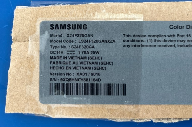 SAMSUNG S24F320GAN Essential Monitor S3 S32GF LS24F320GANXZA MAIN BOARD - Image 2