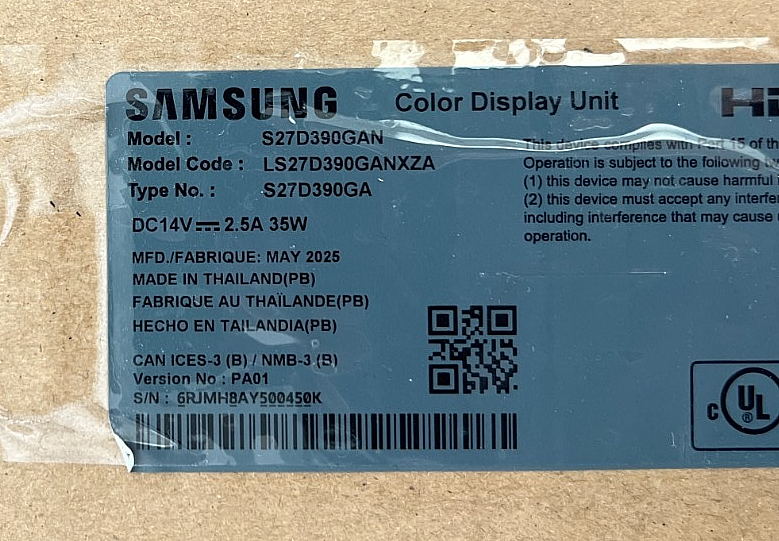 SAMSUNG S27D390GAN Essential Monitor S3 S39GD REPLACEMENT PART MAIN BOARD - Image 2