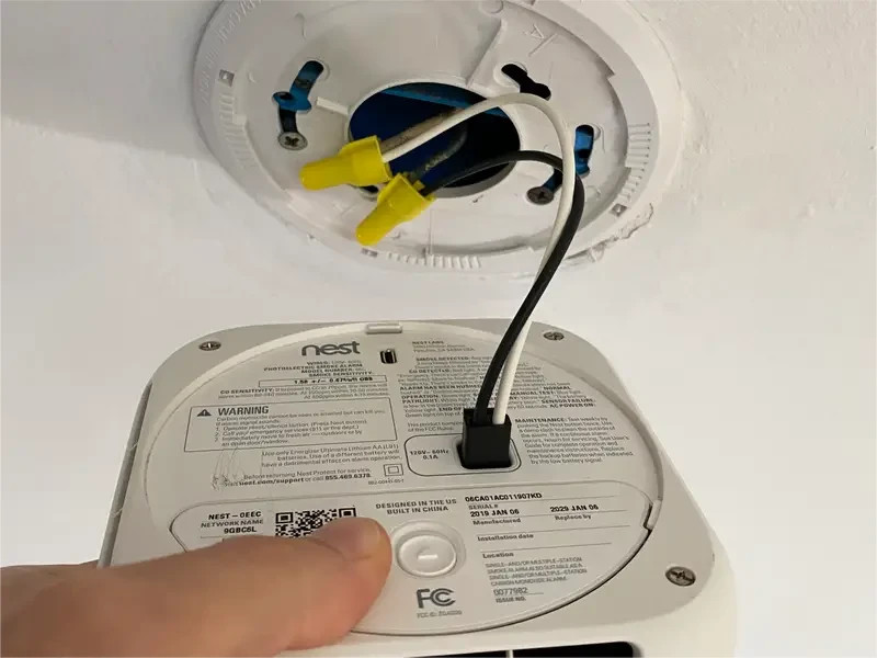 Google Nest Protect Smoke Alarm Replacement WIRE ONLY for 120v Wired Model READ - Image 2