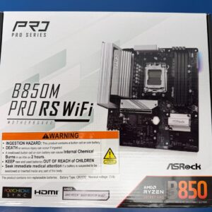 ASRock B850M PRO RS WIFI AM5 AMD B850 SATA 6Gb/s Micro ATX Motherboard