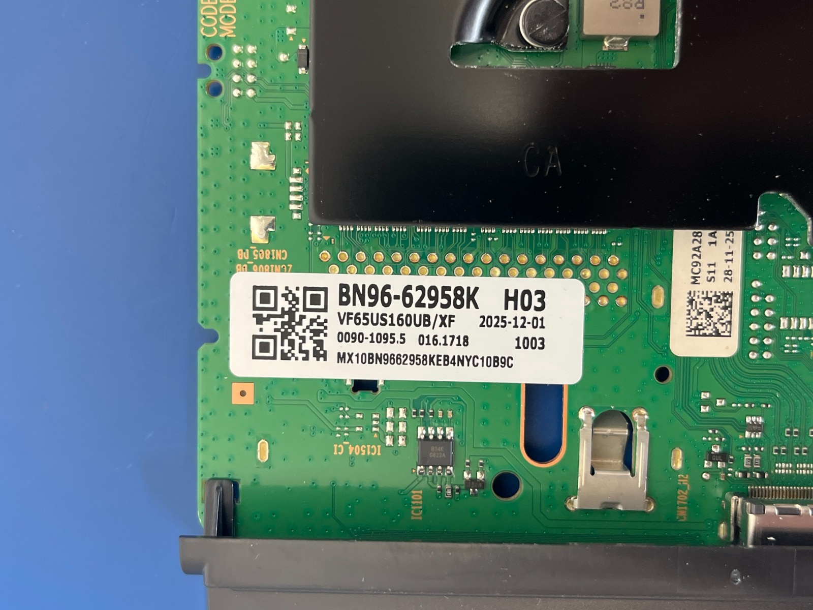 SAMSUNG UN65U7900FF UN65U7900FFXZC MAIN BOARD PSU POWER SUPPLY BUTTON FLEX CABLE - Image 3