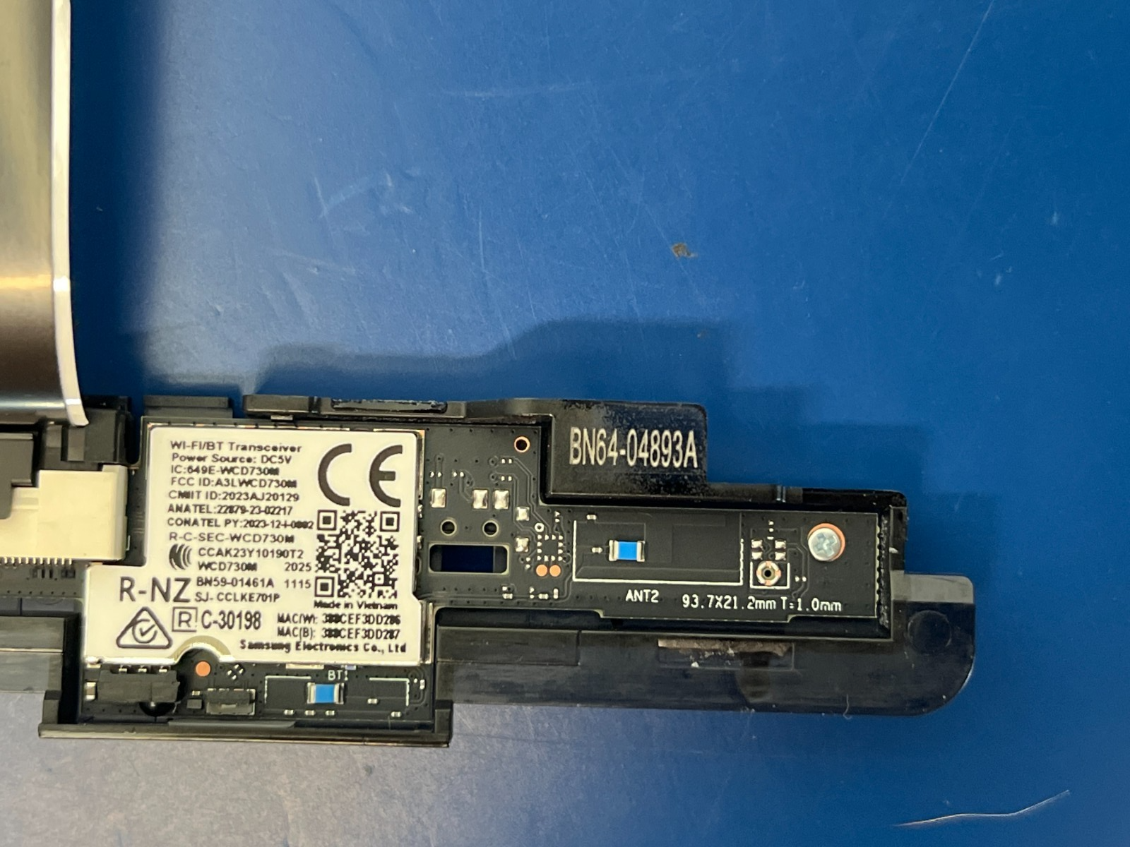 SAMSUNG UN65U7900FF UN65U7900FFXZC MAIN BOARD PSU POWER SUPPLY BUTTON FLEX CABLE - Image 6