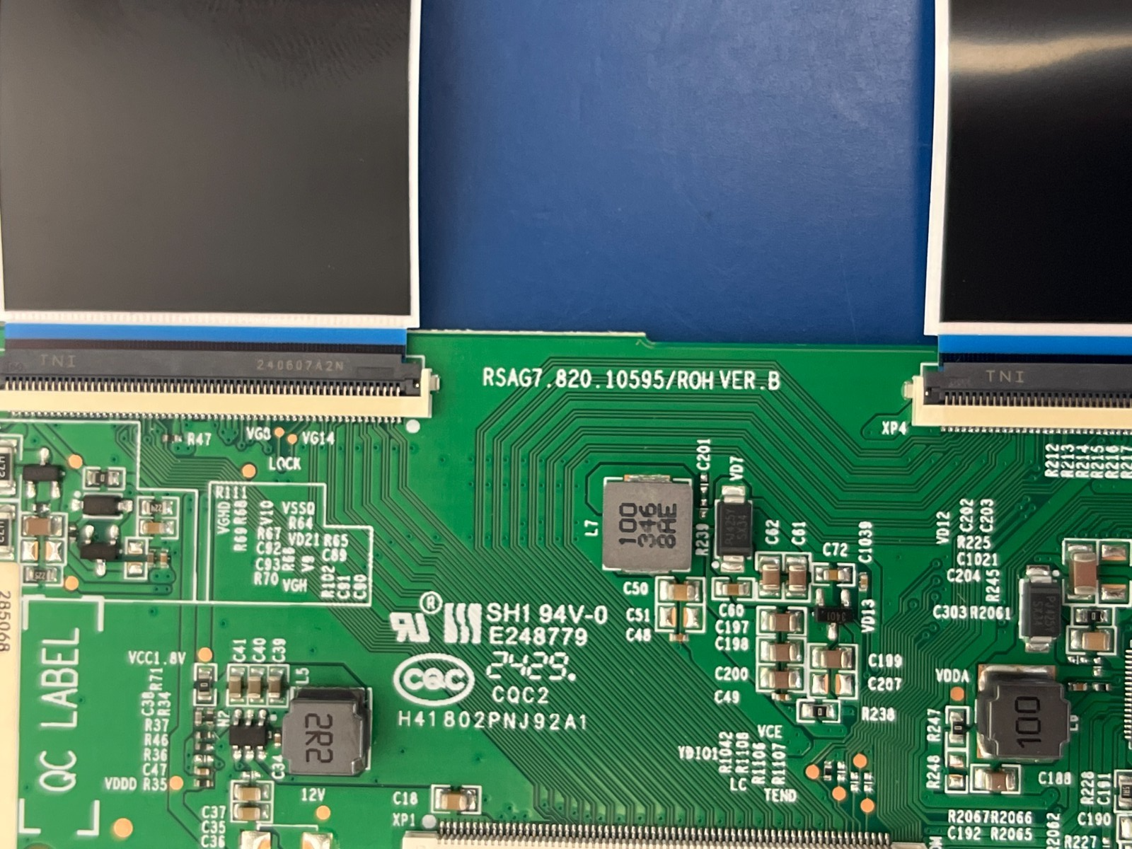 Hisense 43" 4K Smart Roku TV 43R63N R63N MAIN BOARD REPLACEMENT FLEX BUTTON - Image 4
