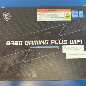 **READ** MSI B760 GAMING PLUS WIFI LGA 1700 DDR5 ATX  Intel 12th 13th 14th