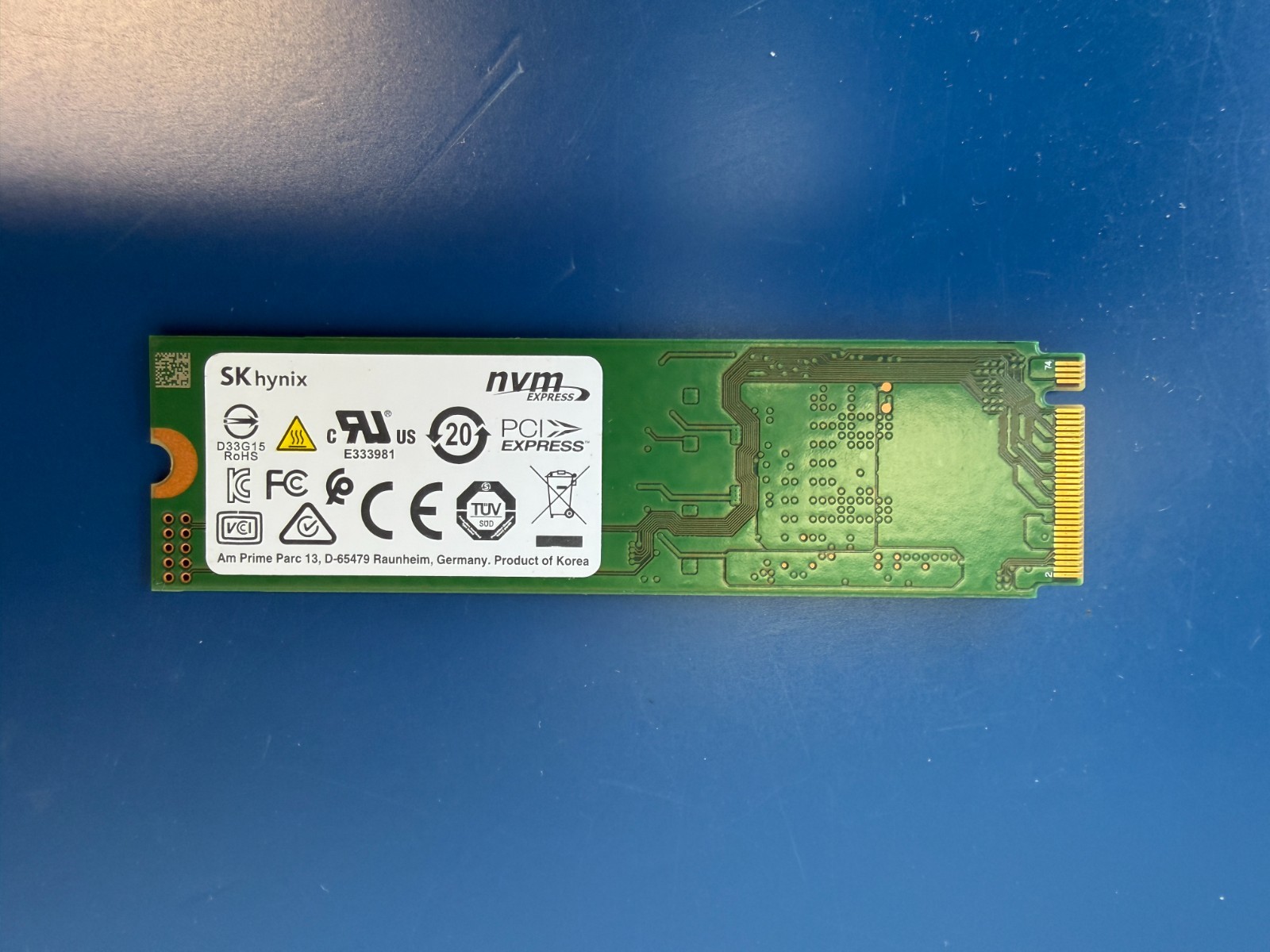 SK Hynix L15193-002 HFM128GDJTNG-8310A 128GB SSD Drive M.2 2280 NVMe PCIe Gen3 - Image 2