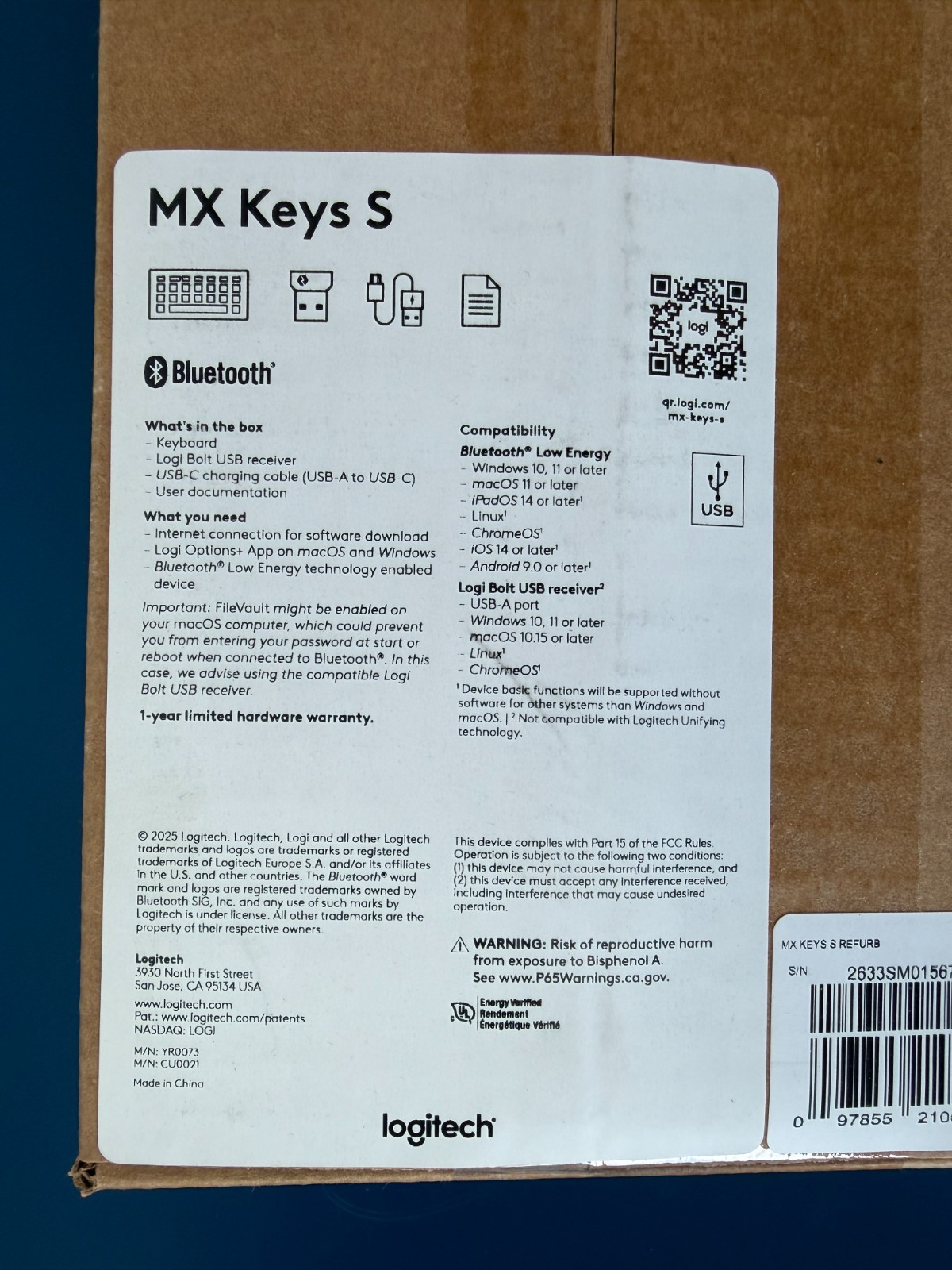 Logitech MX Keys S Wireless Illuminated Keyboard - Graphite - Image 6