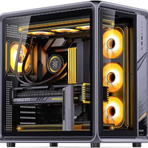 NEW! JONSBO BO400 ATX Computer Case, Aluminum Frame, SP Back-Connect MB