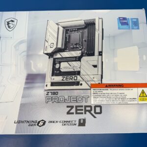 MSI Motherboard Project Zero Z790 LGA 1700 DDR5 M.2 Wi-Fi 7 ATX Overclock