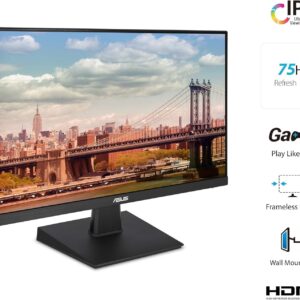 ASUS VA27EHEY Eye Care Monitor features 27 inch IPS panel Full HD (1920 x 1080)