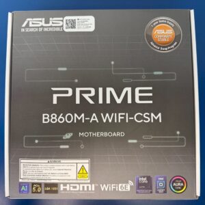 ASUS Prime B860M-A WiFi-CSM - Intel DDR5, PCIe 5.0, Two M.2 Slots, Wi-Fi 6E