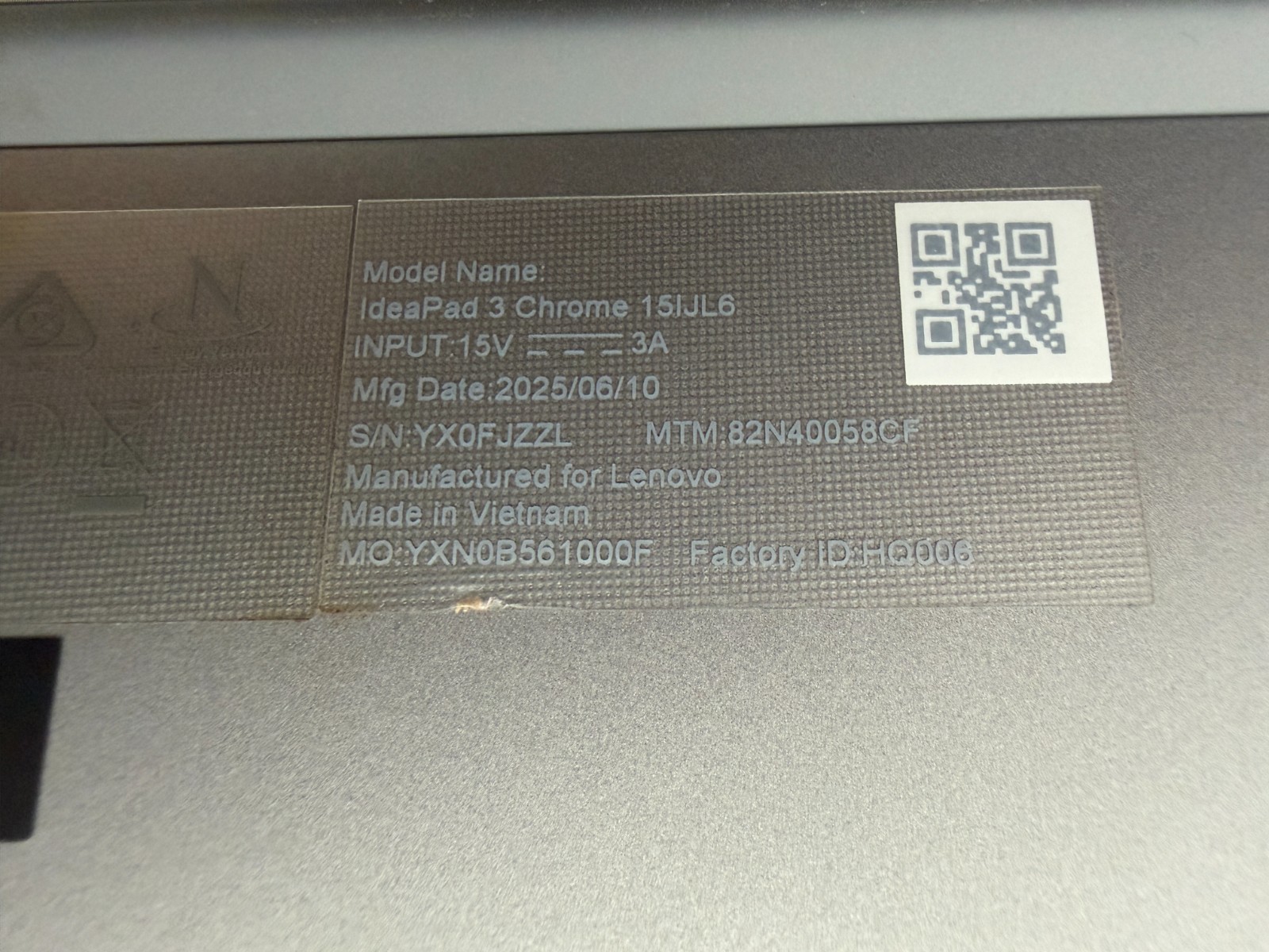 Lenovo IdeaPad 3i 15.6" Chromebook Laptop Intel Celeron N4500/64GB eMMC/4GB RAM - Image 12