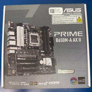 ASUS PRIME B650M-A AX II AMD AM5 MicroATX Desktop Motherboard