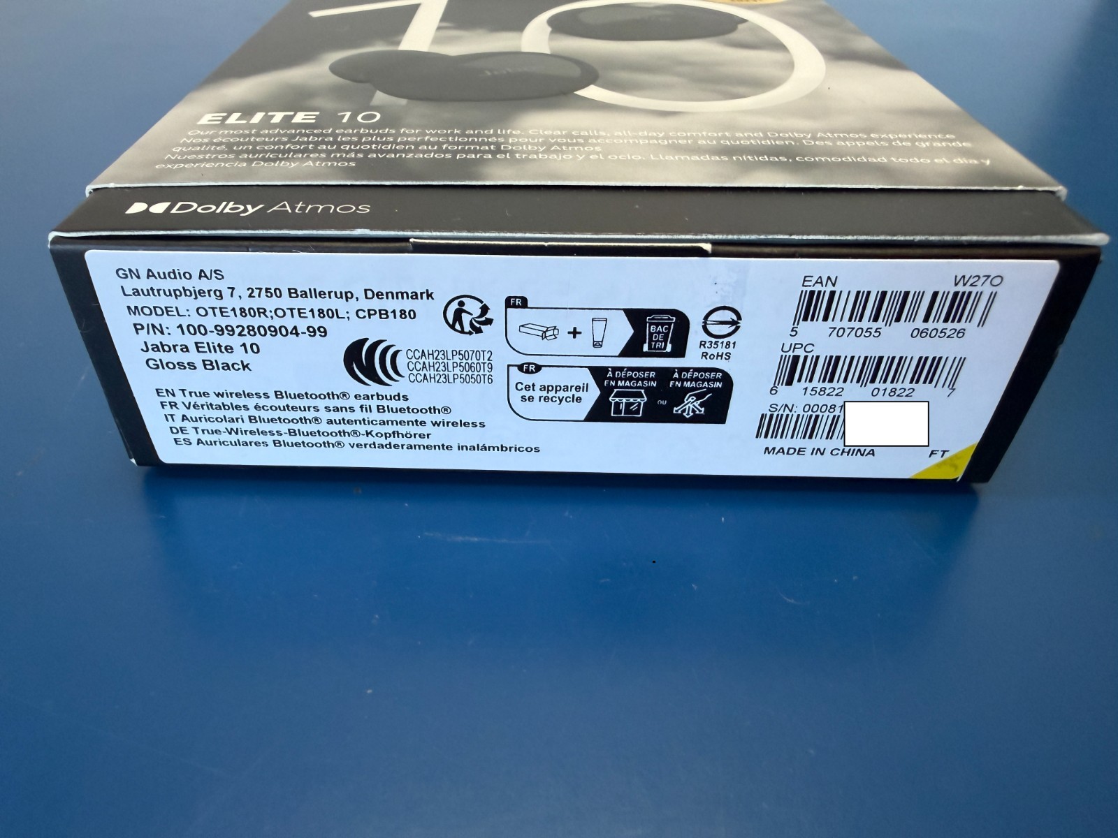 NEW Jabra Elite 10 True Wireless Bluetooth Earbuds - Gloss Black - Image 5