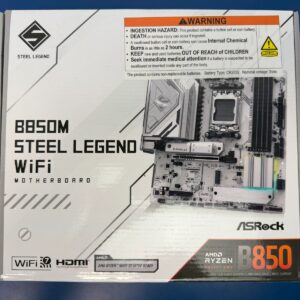 ASRock B850M STEEL LEGEND WIFI AM5 AMD B850 SATA 6Gb/s Micro ATX Motherboard