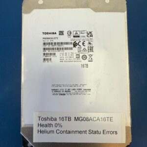 **READ** Toshiba MG08ACA16TE 16TB 7.2K 512M 3.5" SATA Enterprise