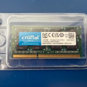 Crucial 8GB DDR3 1333 MHz PC3-10600 SODIMM Laptop Memory RAM CT8G3S1339M.M16FP
