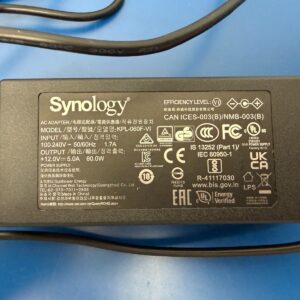 OEM Synology KPL-060F-VI AC adapter 12volt 5a 60w
