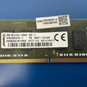 Kingston 4GB DDR4 Laptop Memory PC4-3200AA 1Rx16 SODIMM ACR32D4S2S1KC-4 9995711