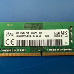 HMA851S6DJR6N-XN OEM SK HYNIX  4GB 1RX16 PC4 3200Mhz LAPTOP MEMORY