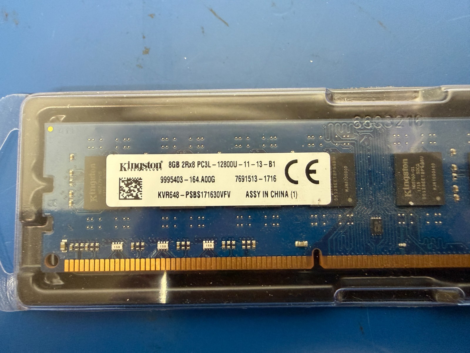 Kingston 8GB 2Rx8 PC3L-12800U-11-13-B1 Non-ECC Unbuffered RAM 9995403-164.A00G - Image 2