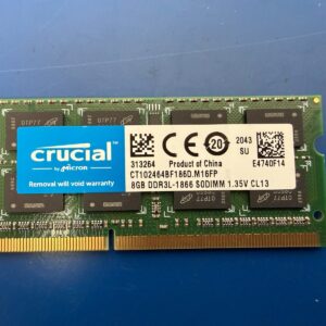 CRUCIAL 8GB PC3L-14900S DDR3-1866MHz SoDimm Memory CT102464BF186D.M16FP