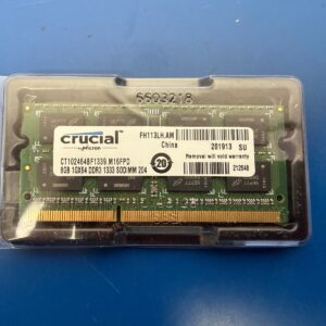 Crucial 8GB Single DDR3 1333 MT/s (PC3-10600) CL9 SODIMM CT102464BF1339.M16FPD