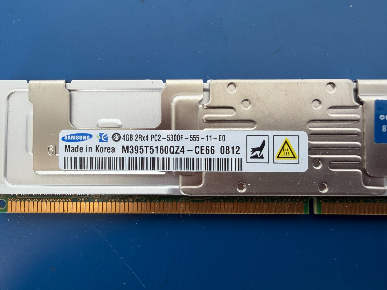 Samsung M395T5160QZ4-CE66 4GB 1x4gb Memory RAM PC2-5300F-555-11-E0 398708-061 - Image 2