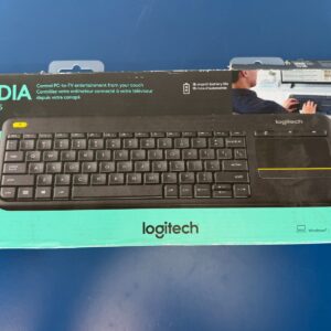 Logitech K400 Plus Wireless Keyboard for PC/TV/Laptop w/Touchpad Plus Receiver