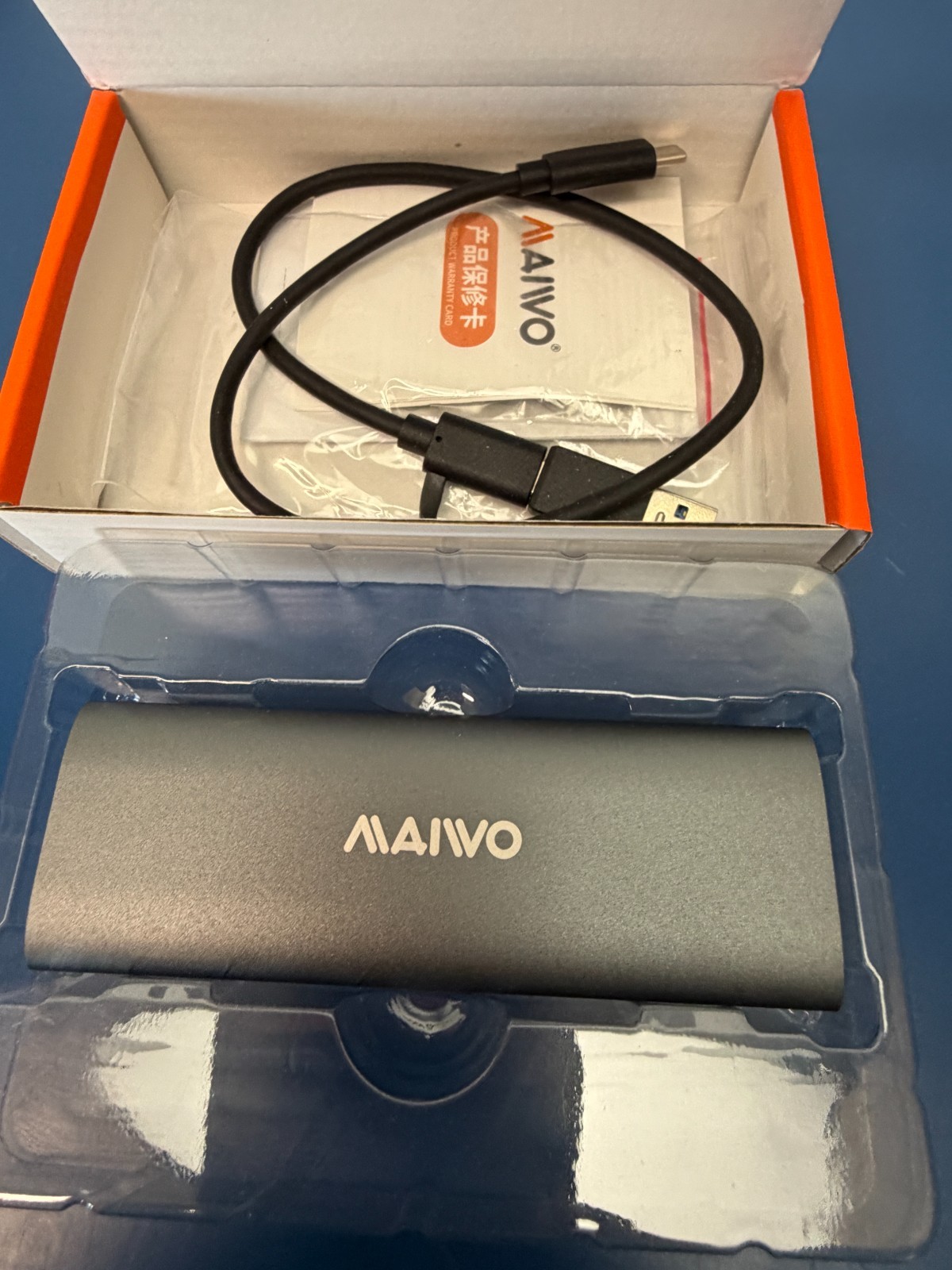 Maiwo K1689 M.2 Dual Protocol, USB3.1 Gen2 Type-C Tool free Enclosure for M.2 PC - Image 5