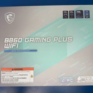 MSI B860 Gaming Plus WiFi Motherboard, ATX - Intel Core Ultra Processor Wifi 7